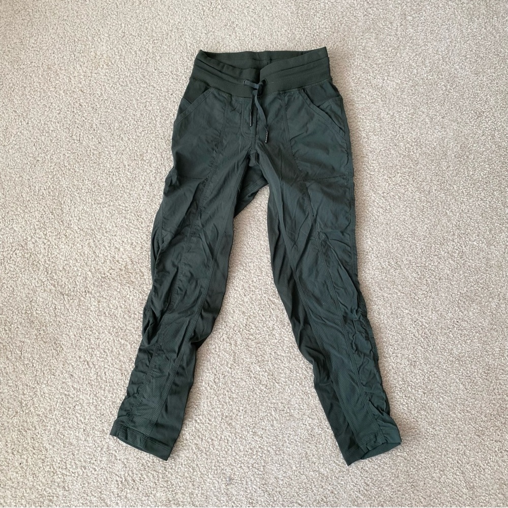Lululemon Mid-Rise Dark Green Studio Jogger